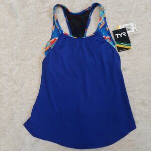 TYR Womens Royal/multi Ediza Lake 2 N 1 Tankini XS